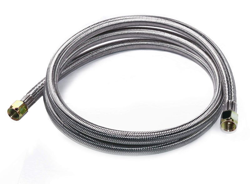 DOZYANT 6 Feet Propane Hose Extension with 3/8" Female Flare on Both Ends, Stainless Braided Propane Gas Line Pipe for RV, BBQ Grill, Propane Tank, Heater and More - Image 1